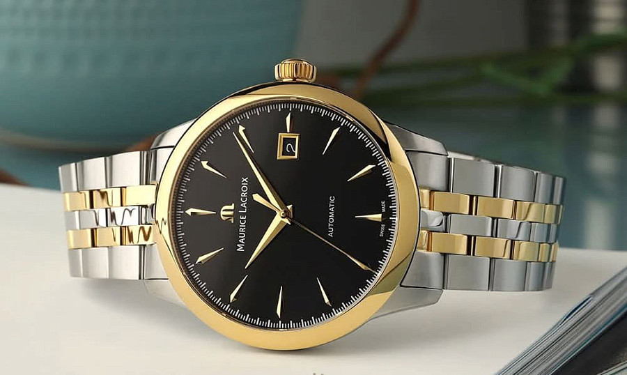 Часы Maurice Lacroix 1975 Automatic Duotone 40mm 756008-PVY12-330-1 — механические, металл сталь