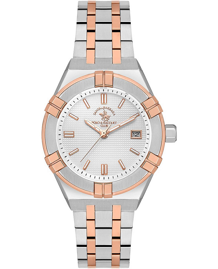 Часы Santa Barbara Polo & Racquet Club Luxury SB.1.10559-5 — женские, серебристый