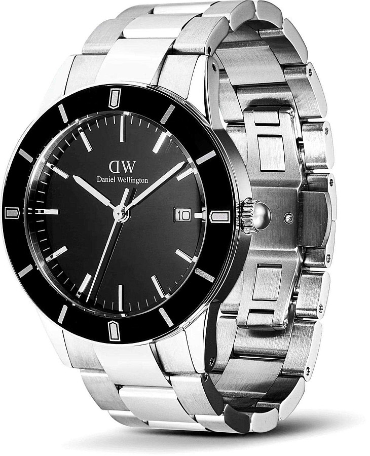 Часы Daniel Wellington Iconic Paradigma Link Black Enamel DW00100822 — кварцевые, Швеция, мужские
