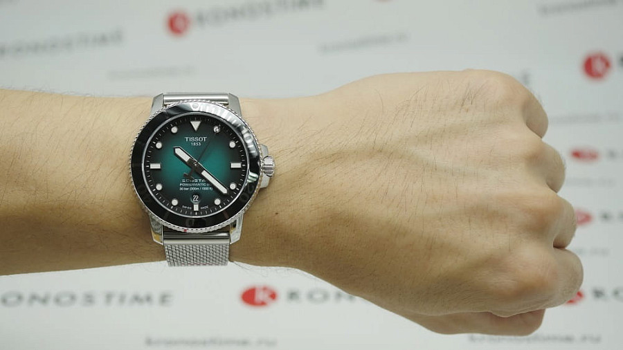 Часы Tissot Seastar 1000 Powermatic 80 T120.407.11.091.00 — артикул T1204071109100, мужские