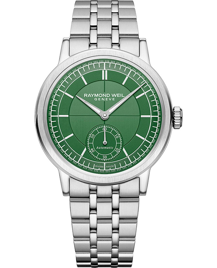 Часы Raymond Weil Millesime 2930-ST-52001 — мужские, зеленый