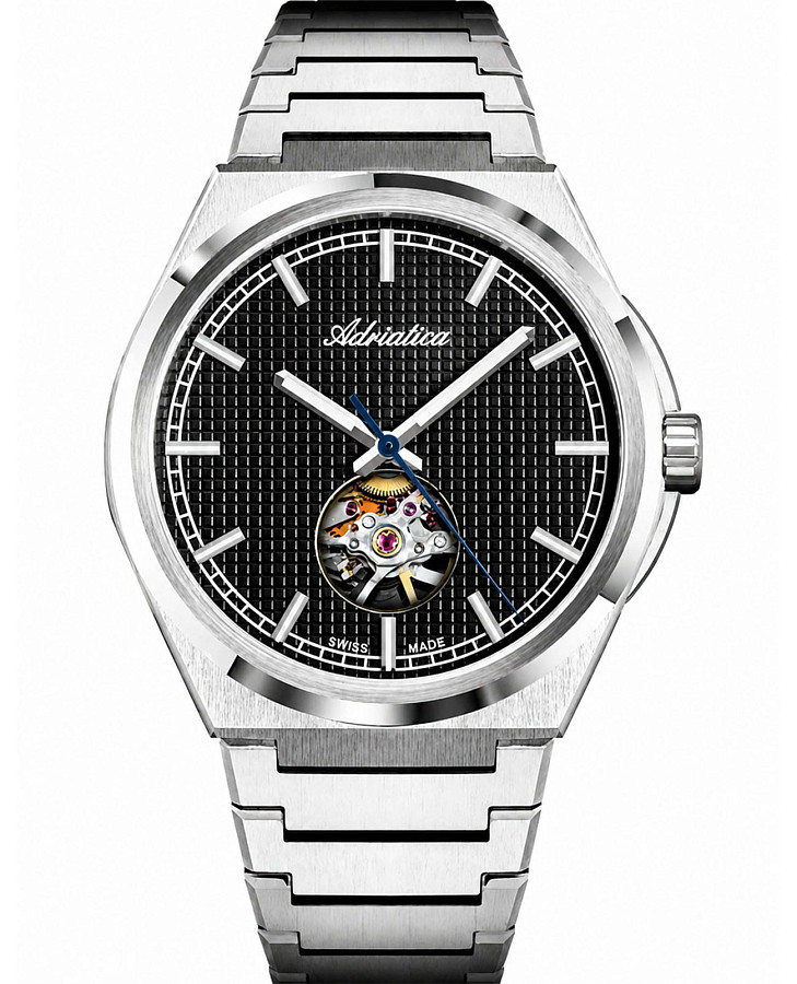 Часы Adriatica A8348.5114A — мужские, черный