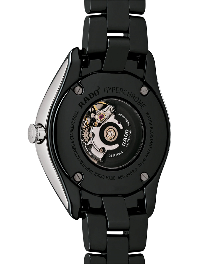 Часы Rado Hyperchrome Automatic Diamonds R32482722 — механические, металл керамика сталь