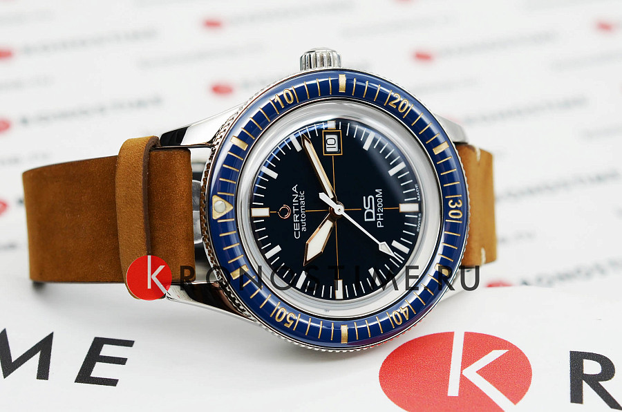 Часы Certina DS PH200M C036.407.16.040.00 — мужские, кожа + текстиль