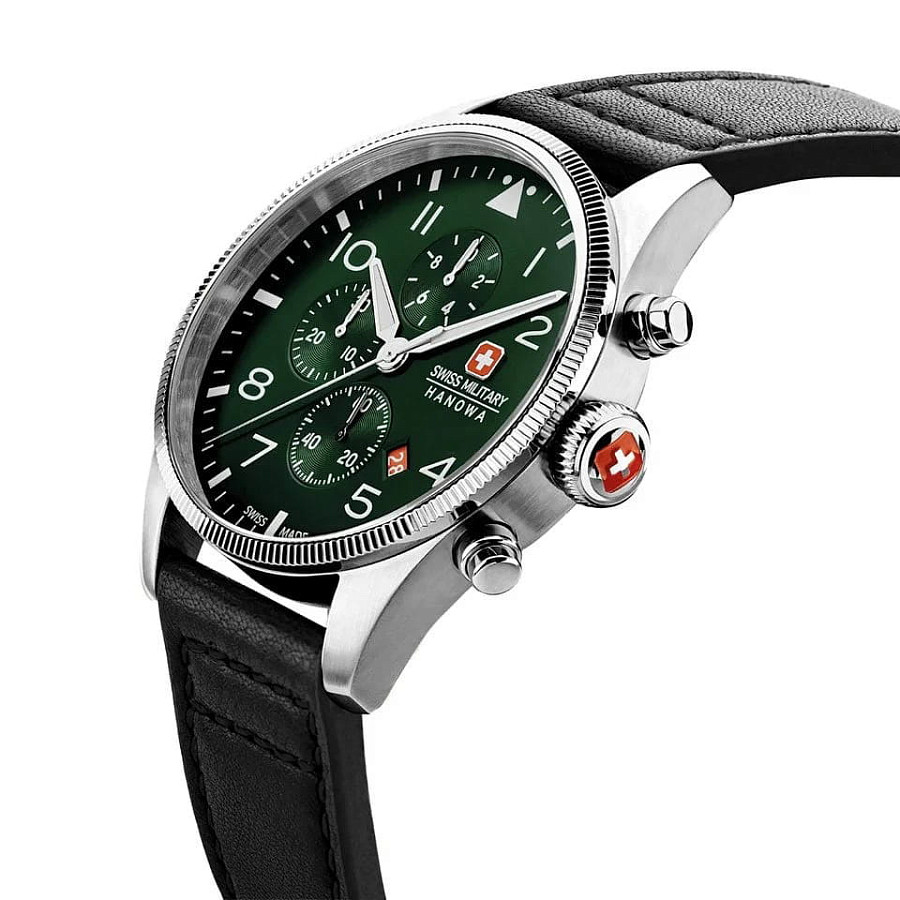 Часы Swiss Military Hanowa Thunderbolt Chrono SMWGC0000405 — сталь металл, Швейцария