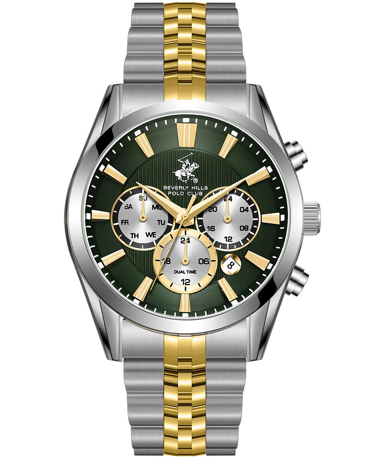 Часы Beverly Hills Polo Club BP3782X.270 — мужские, зеленый