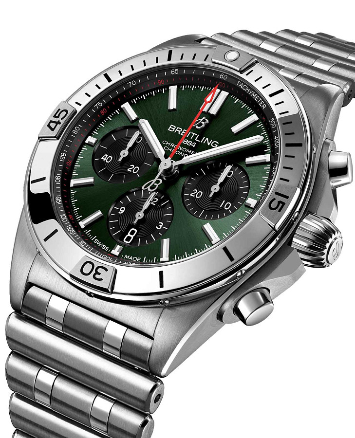 Часы Breitling Chronomat B01 42 AB0134101L2A1 — механические, сталь металл