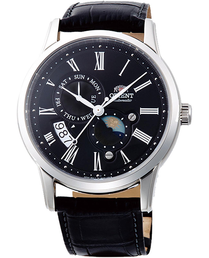 Часы Orient Sun And Moon RA-AK0010B (RN-AK0010B) — мужские, черный