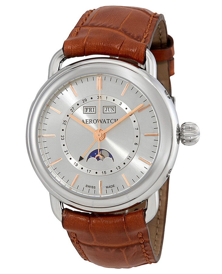 Часы Aerowatch 1942 75970 AA02 — мужские, серебристый