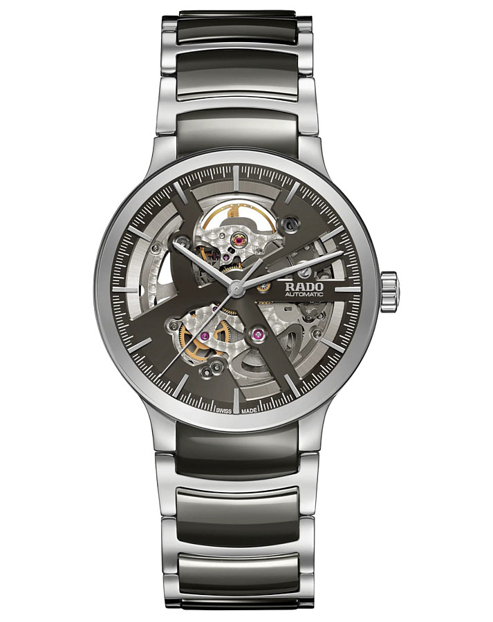 Часы Rado Centrix Automatic Open Heart R30179114 — мужские, серый