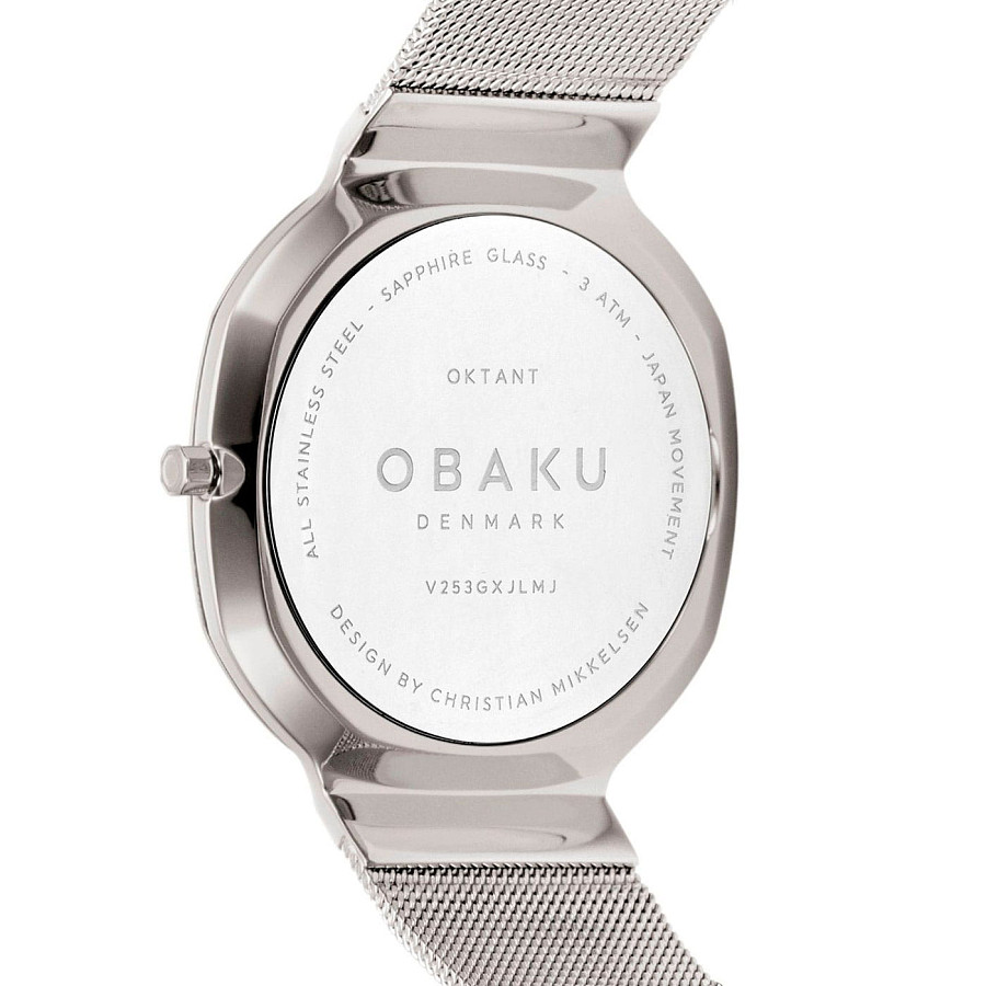 Часы Obaku Oktant V253GXJLMJ — кварцевые, Дания, мужские