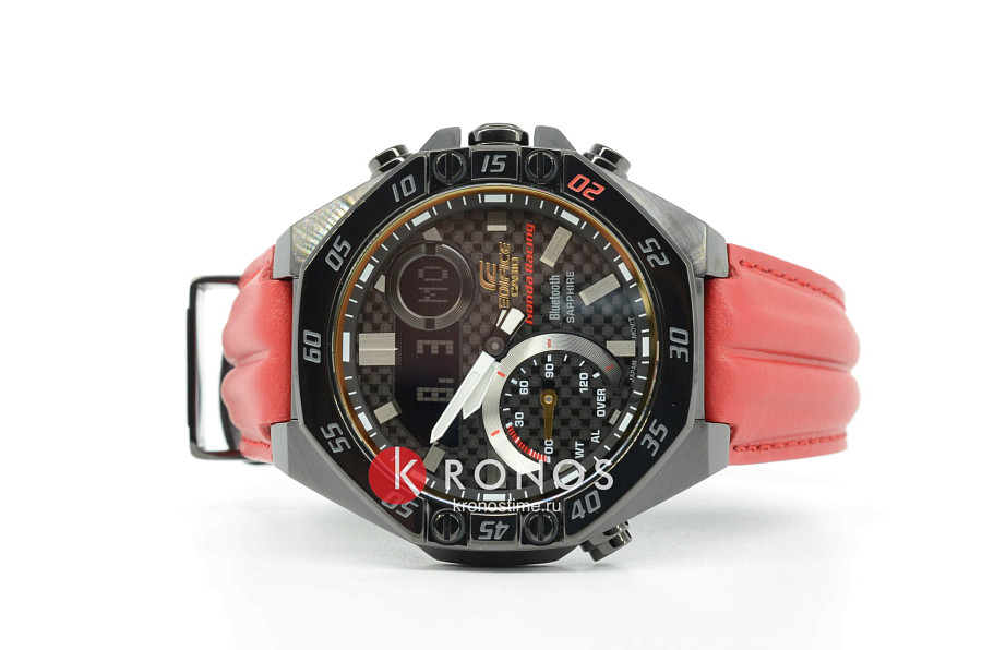 Часы Casio Edifice ECB-10HR-1A — кварцевые, сталь металл