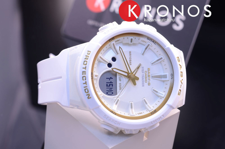 Часы Casio Baby-G BGS-100GS-7A — кварцевые, пластик