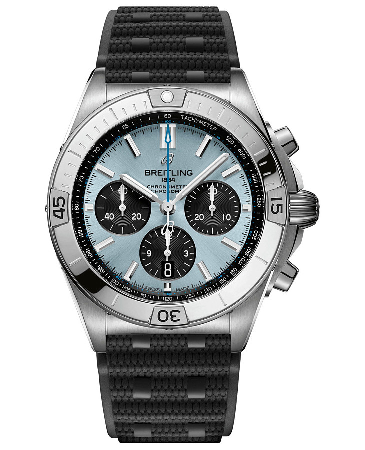 Часы Breitling Chronomat B01 42 PB0134101C1S2 — мужские, голубой