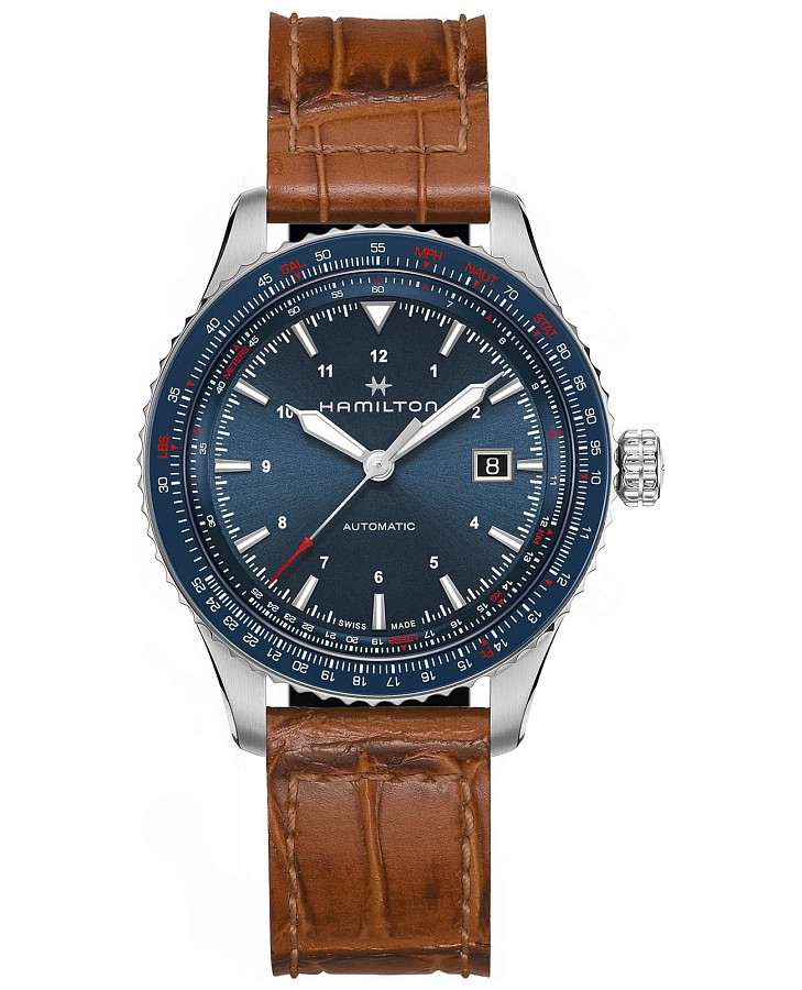 Часы Hamilton Khaki Aviation Converter Auto H76645540 — мужские, синий