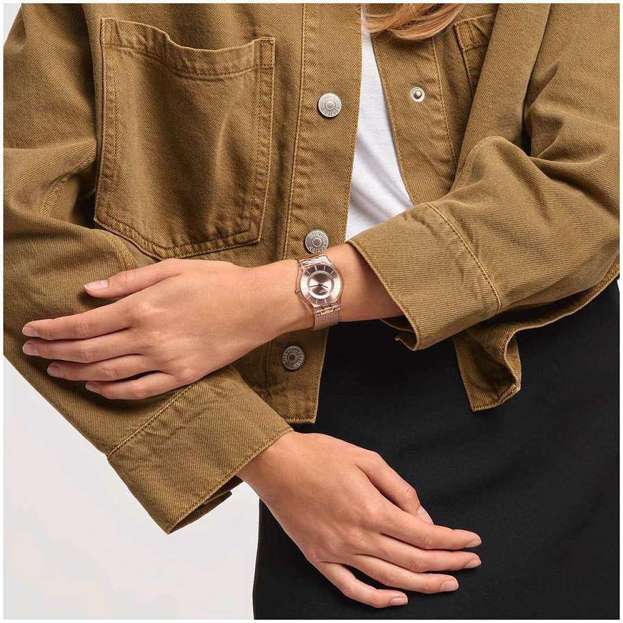 Часы Swatch Skin Classic Biosourced SS08K104M — кварцевые, Швейцария, женские