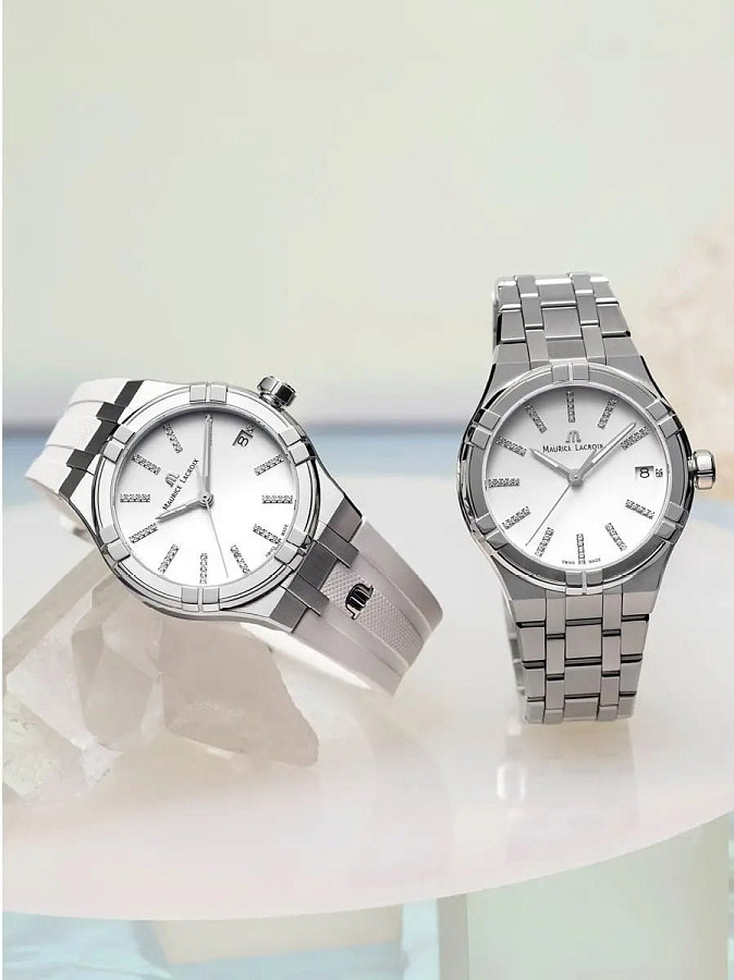 Часы Maurice Lacroix Aikon Quartz AI1106-SS000-150-7 — Швейцария, кварцевые