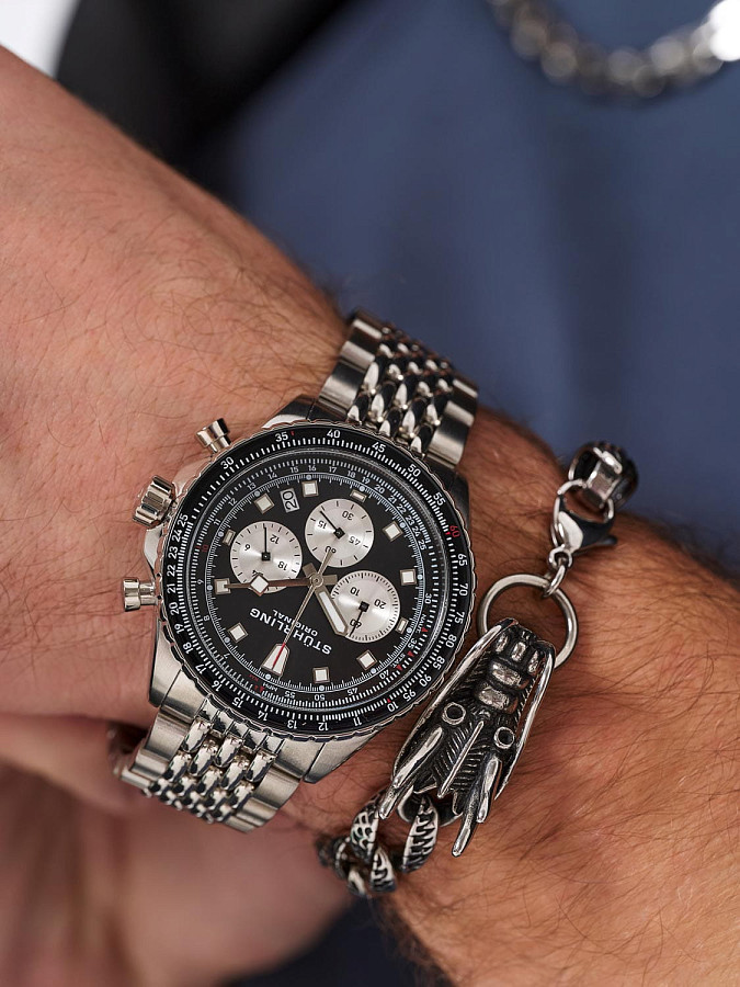 Часы Stuhrling Monaco 1010.04 — сталь металл, США