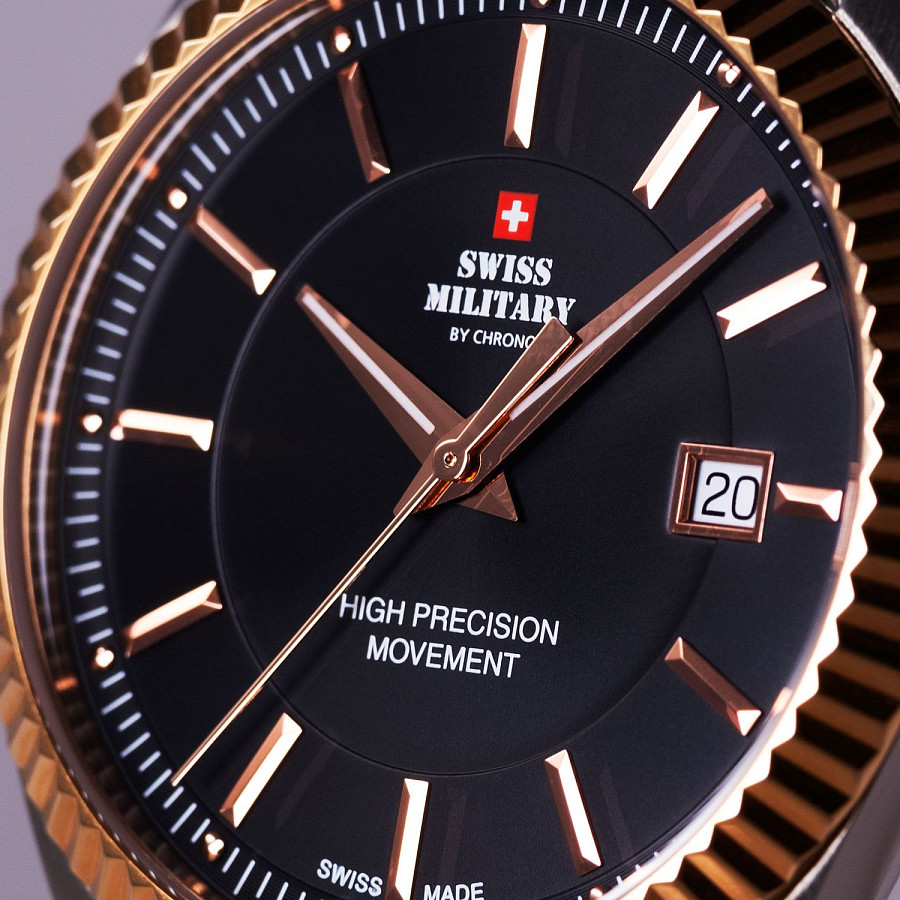 Часы Swiss Military by Chrono Сверхточные SM34065.06 — серебристый, металл