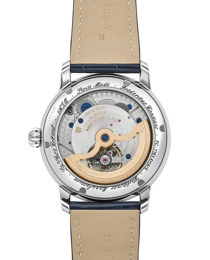 Часы Frederique Constant Worldtimer Manufacture FC-718WM4H6 — механические, металл сталь