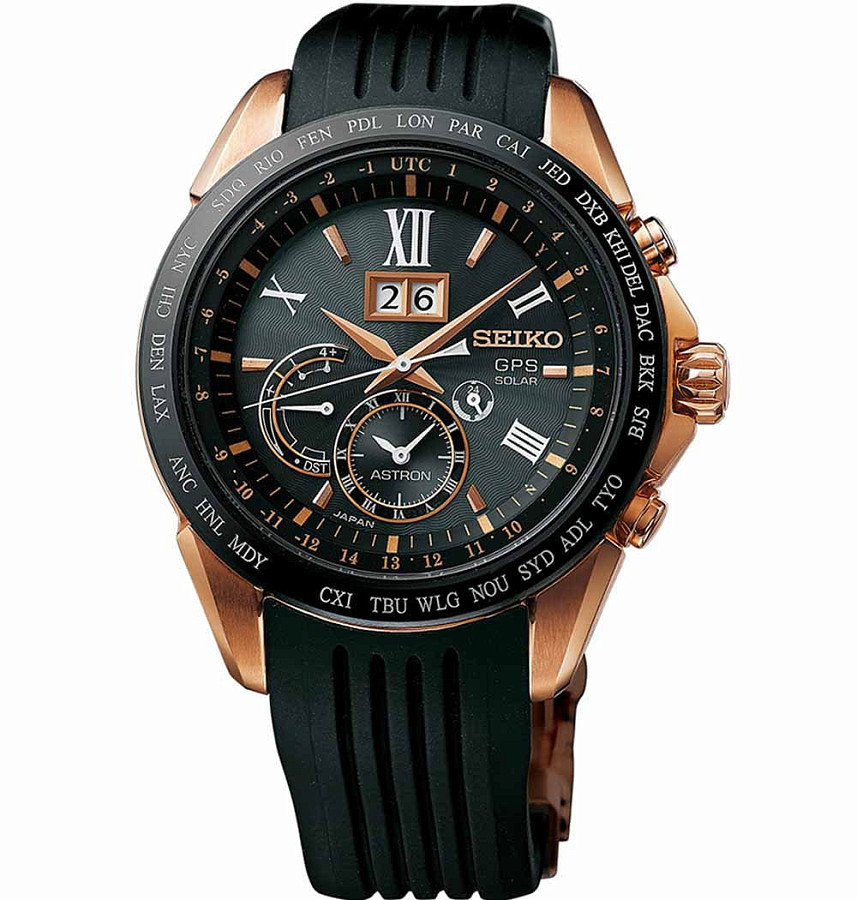 Часы Seiko Astron GPS Solar SSE153J1 — мужские, черный