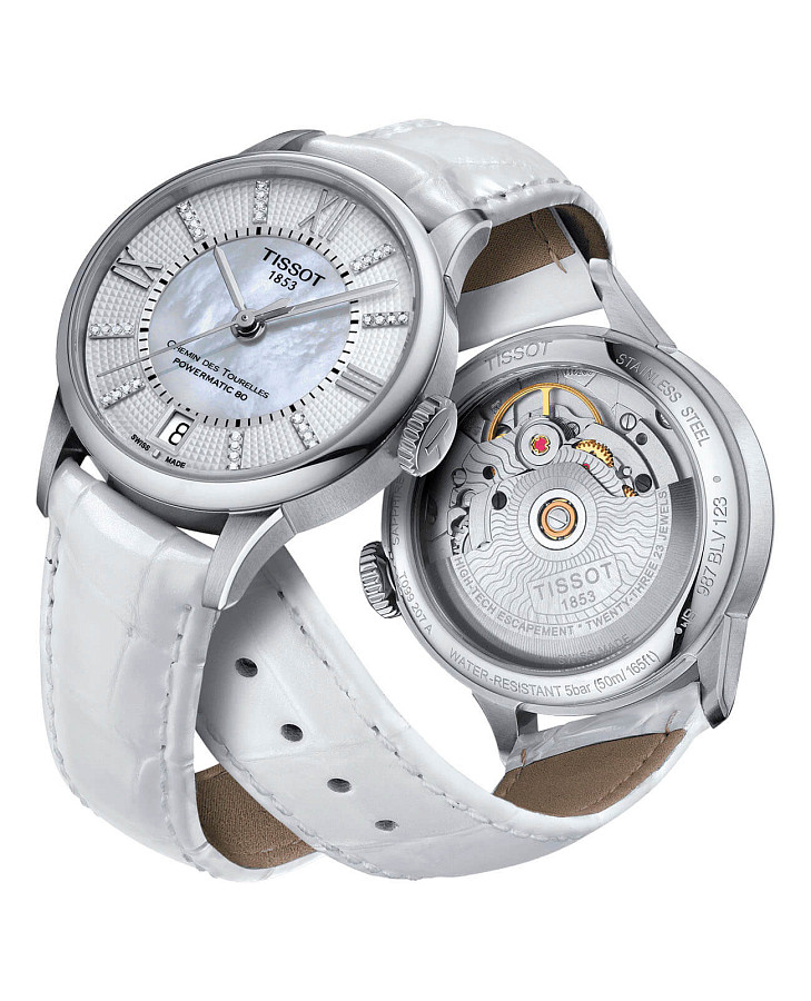 Часы Tissot Chemin des Tourelles Powermatic 80 Lady T099.207.16.116.00 — артикул T0992071611600