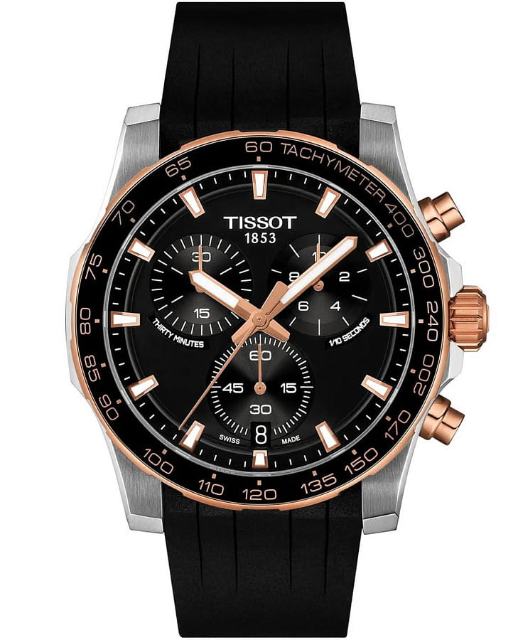 Часы Tissot Supersport Chrono 42 mm T125.417.27.051.00 — мужские, черный