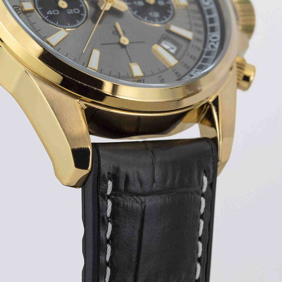 Часы Jacques Lemans Liverpool 1-2117ZN — кожа + силикон, мужские