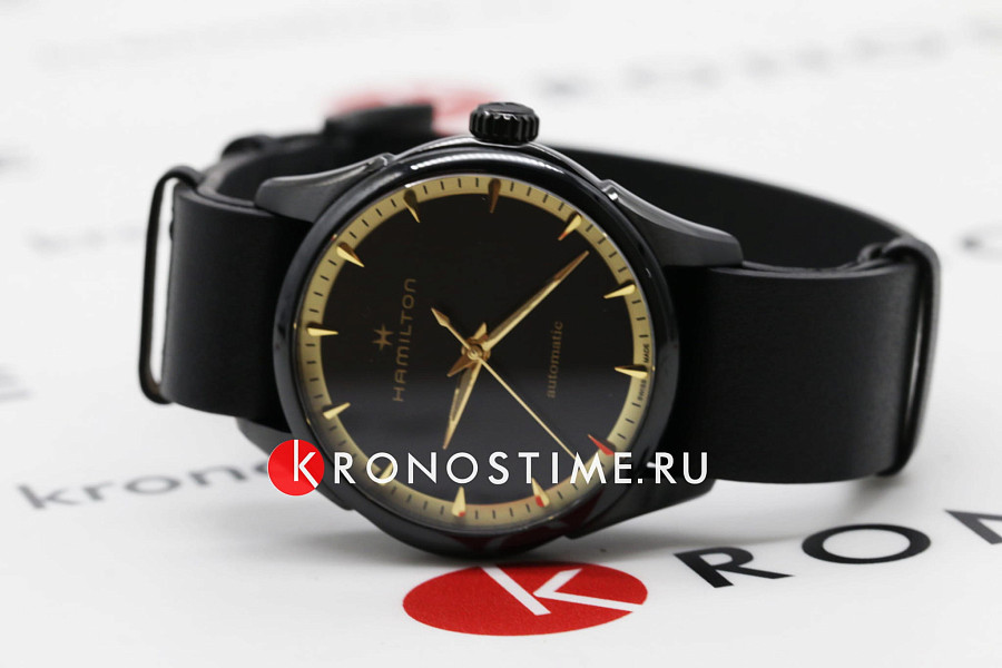 Часы Hamilton Jazzmaster Auto H32255730 — мужские, кожаный