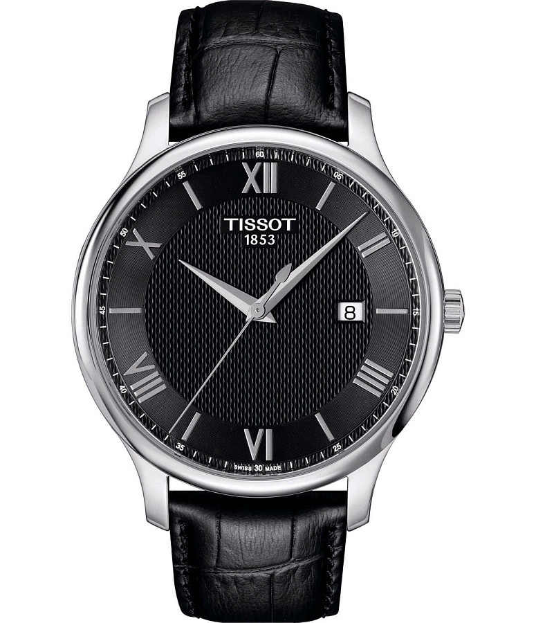 Часы Tissot Tradition T063.610.16.058.00 — мужские, черный