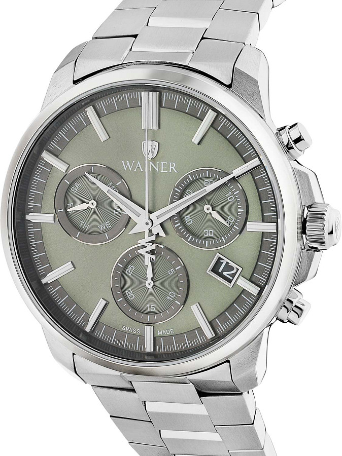 Часы Wainer Classic WA.16200-C — кварцевые, металл сталь
