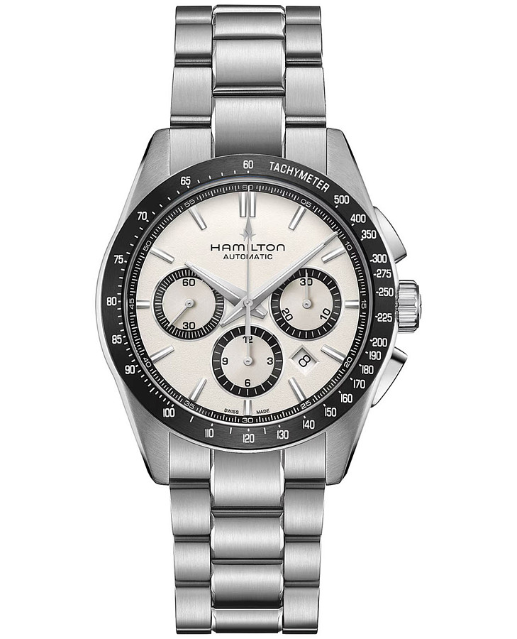 Часы Hamilton Jazzmaster Performer Autochrono 42mm H36606110 — мужские, белый