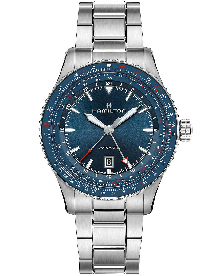 Часы Hamilton Khaki Aviation Converter H76715140 — мужские, синий