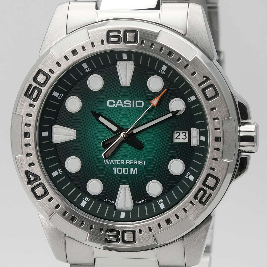 Часы Casio Collection MTD-140D-3A — кварцевые, металл сталь