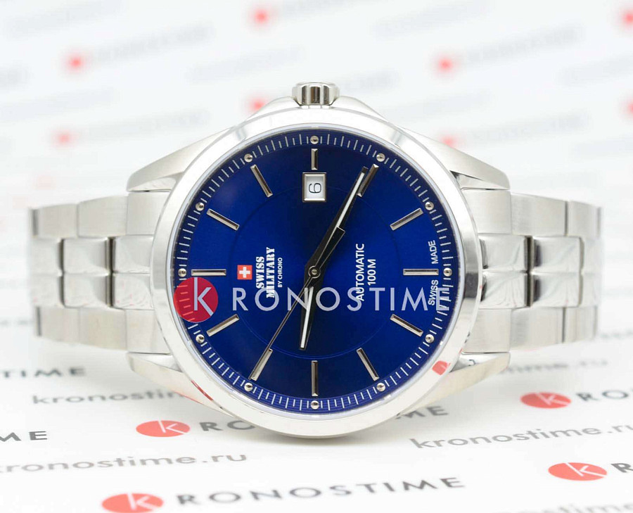 Часы Swiss Military by Chrono SMA34085.03 — механические, сталь металл