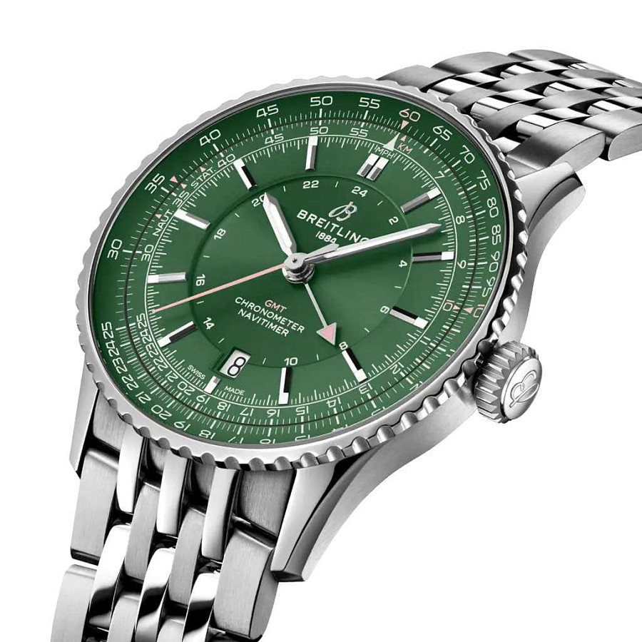 Часы Breitling Navitimer Automatic GMT 41 A323102A1L1A1 — механические, металл сталь