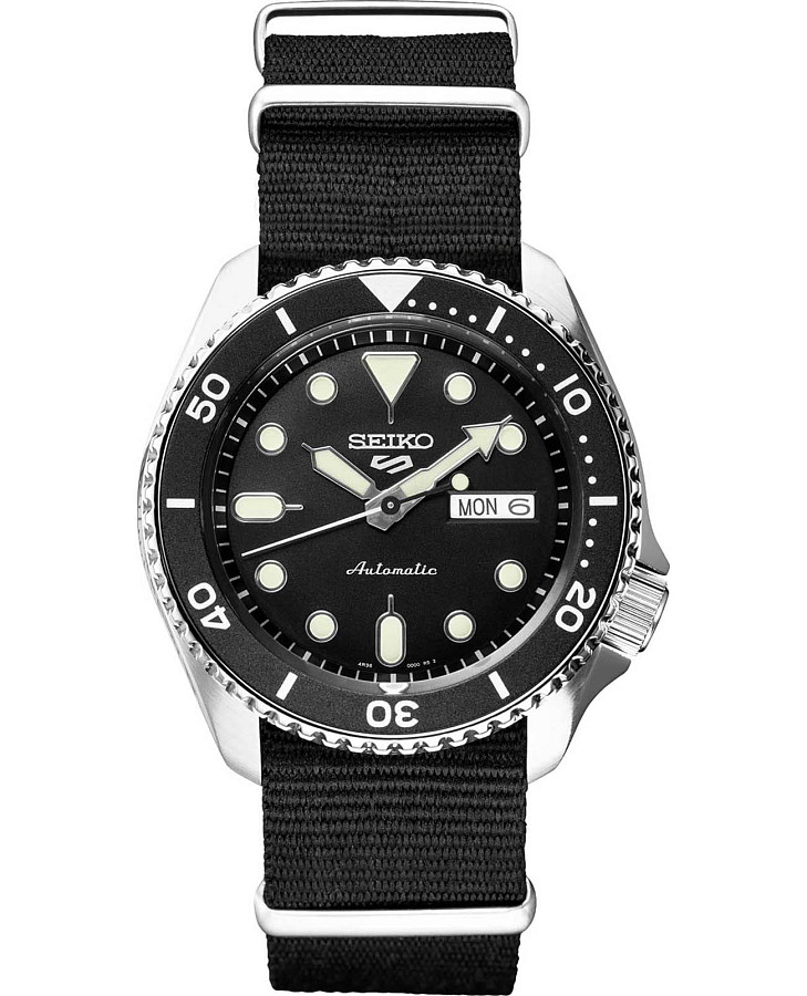 Часы Seiko 5 Sports SRPD89 — мужские, черный