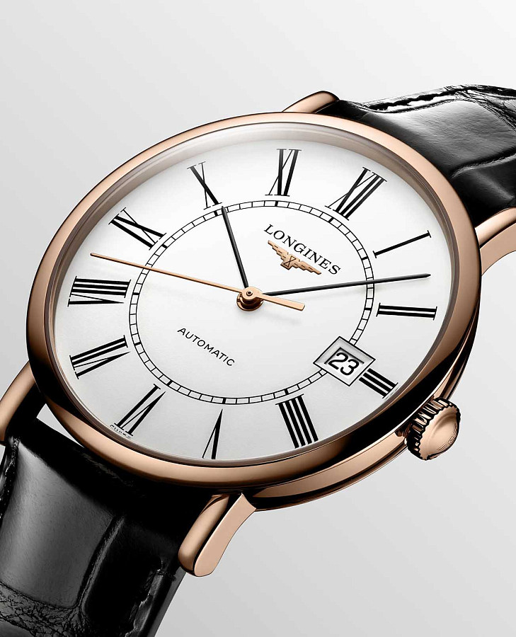 Часы Longines Elegant Collection L4.787.8.11.0 — механические, металл золото сталь