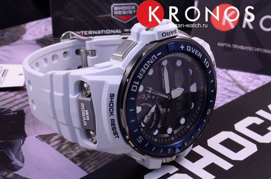 Часы Casio G-Shock GWN-Q1000-7A — пластик, мужские
