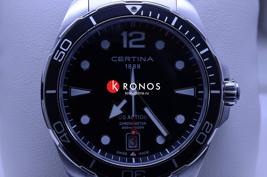 Часы Certina DS Action C032.451.11.057.00 — черный, металл сталь