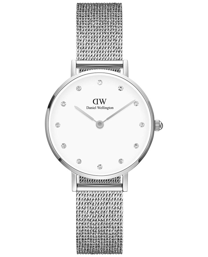 Часы Daniel Wellington Petite Lumine Pressed Sterling DW00100602 — женские, белый