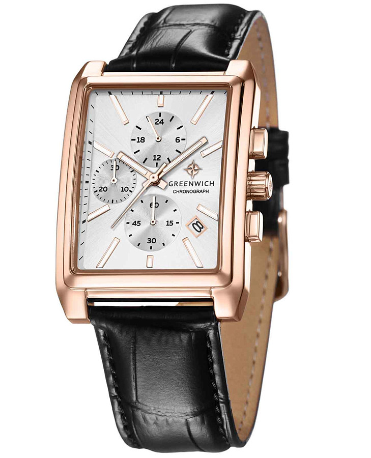 Часы Greenwich Galeon Chrono GW 553.41.13 — кварцевые, сталь металл