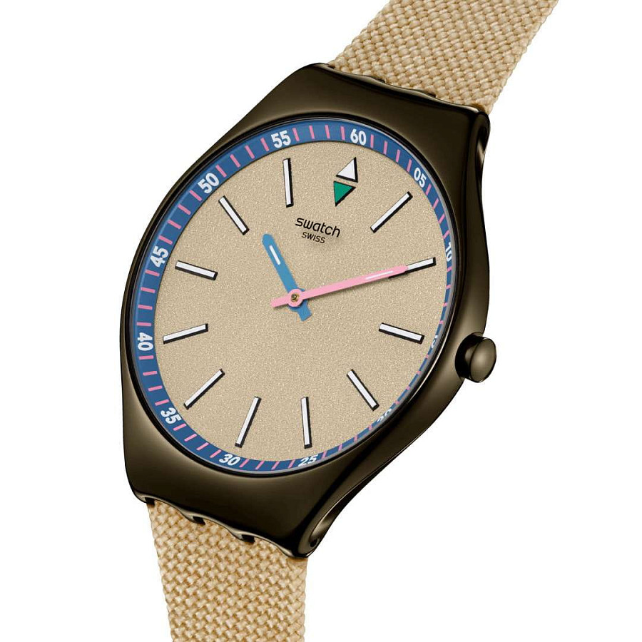 Часы Swatch Skin Irony SYXM100 — кварцевые, металл сталь