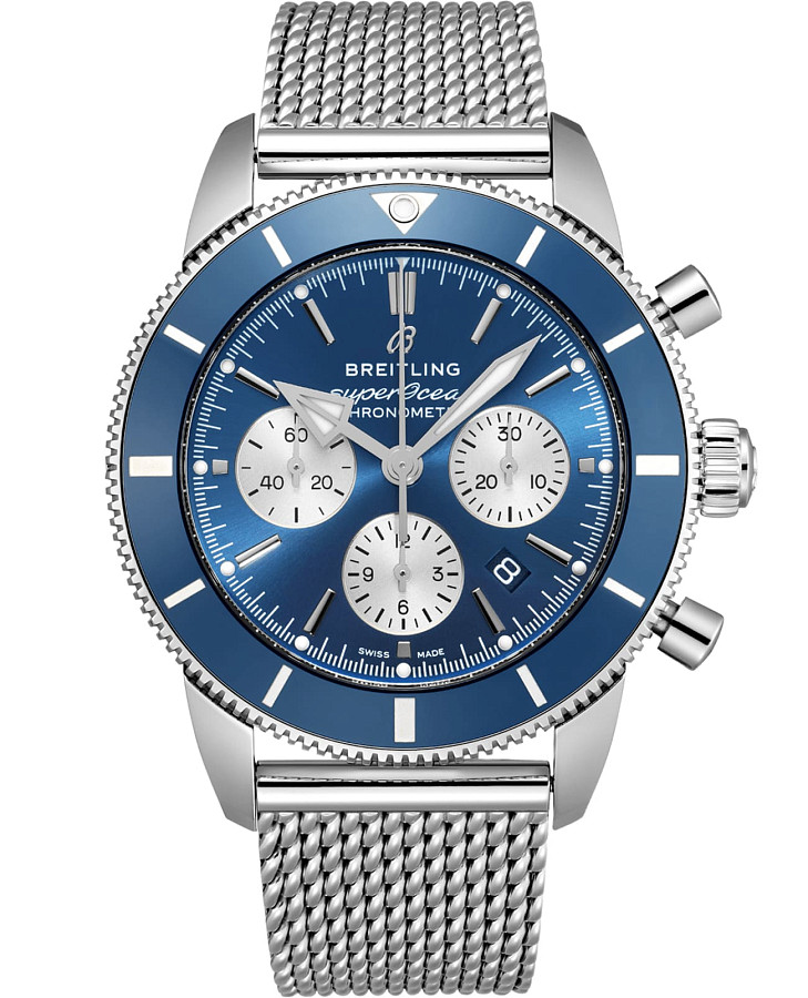 Часы Breitling Superocean Heritage B01 Chronograph 44 AB0162161C1A1 — мужские, синий