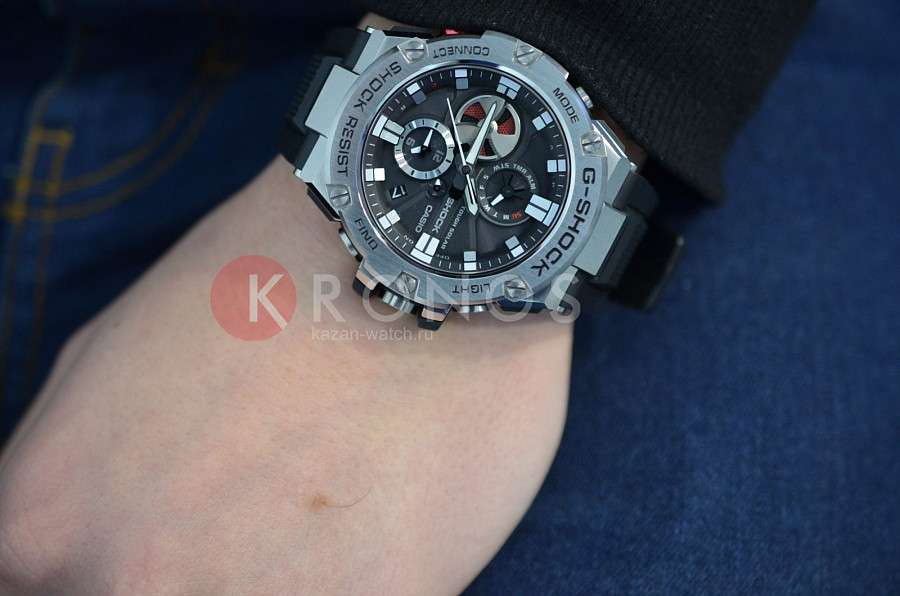 Часы Casio G-Shock GST-B100-1ADR (GST-B100-1A) — черный, электронные