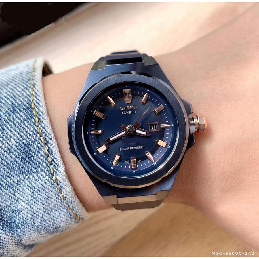 Часы Casio Baby-G MSG-S500G-2A2DR (MSG-S500G-2A2) — кварцевые, сталь металл