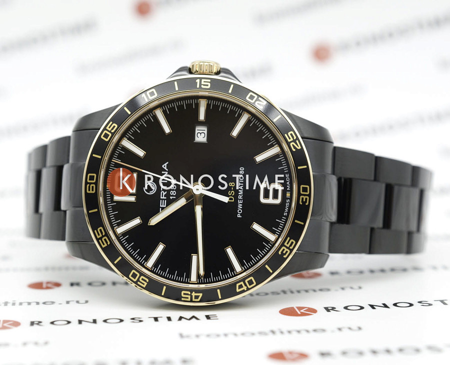 Часы Certina DS-8 C033.807.33.057.00 — кварцевые, сталь металл