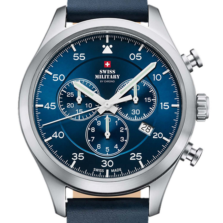 Часы Swiss Military by Chrono SM34076.05 — кварцевые, металл сталь