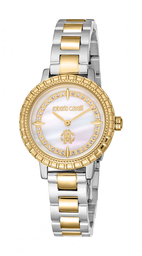 Часы Roberto Cavalli Estasi RC5L082M0055_SET — кварцевые, сталь металл