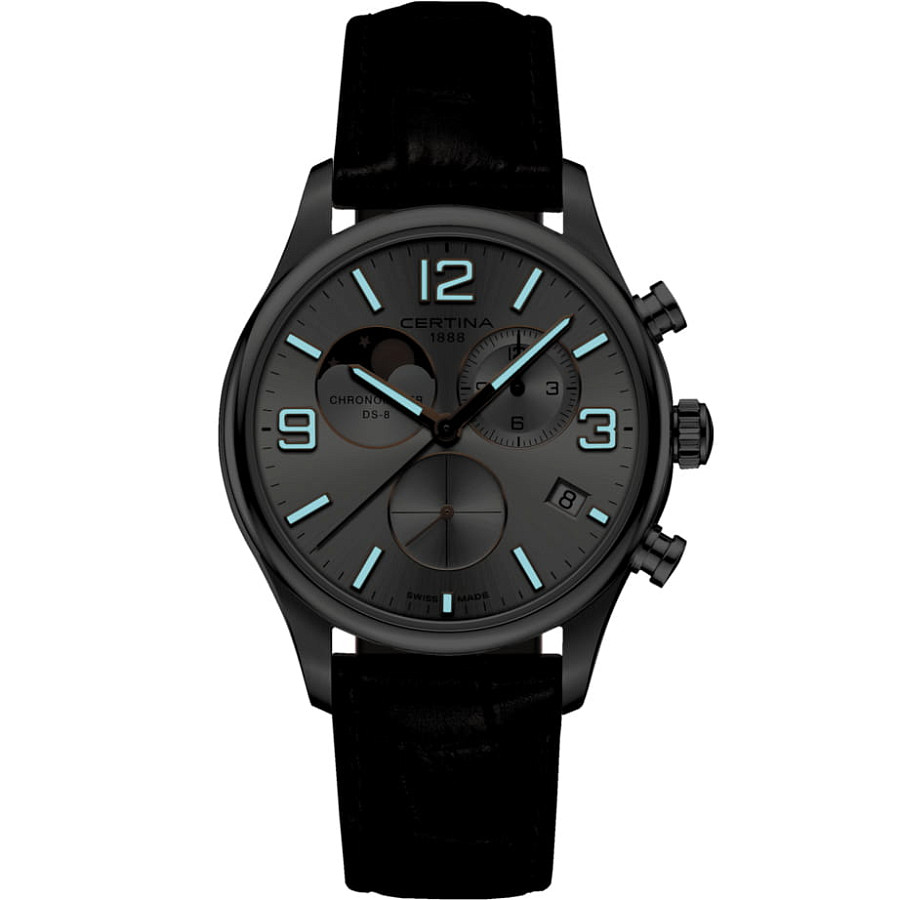 Часы Certina DS-8 Moon Phase C033.460.16.037.00 — кварцевые, металл сталь